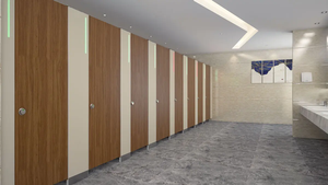 Brikley HPL Panel Bathroom <strong>Partition</strong> Wall Flooring to Ceiling Design Private Compact Board Phenolic Toilet <strong>Partition</strong> - Product Image 2