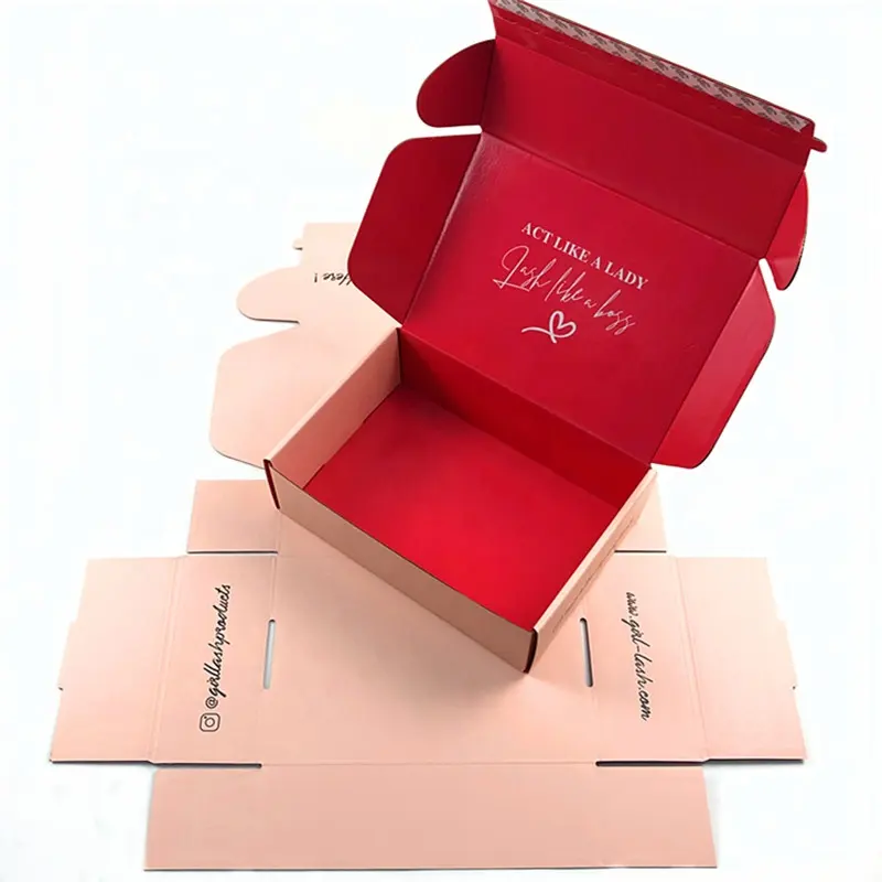 Caja de embalaje de cartón corrugado, embalaje de lujo, ecológico, con logotipo, venta al por mayor