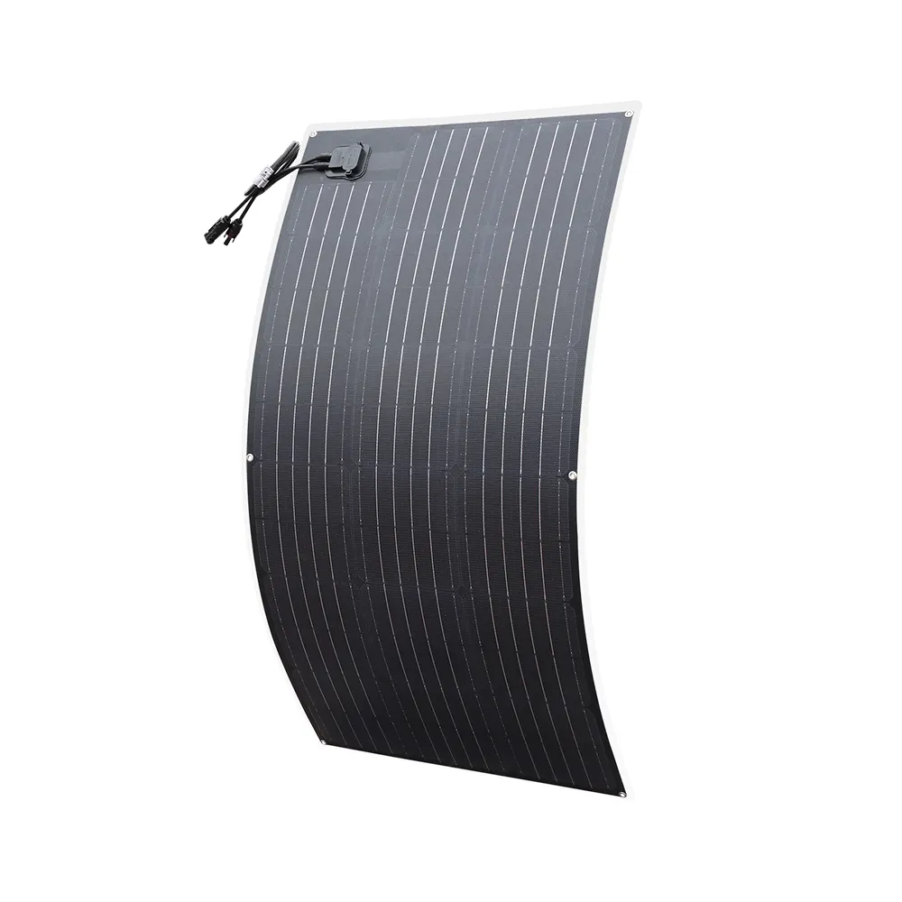 Solarparts Panel Surya Fleksibel Hewan Peliharaan 19.25V 100 Watt dengan Kabel PV Pabrikan Di Tiongkok