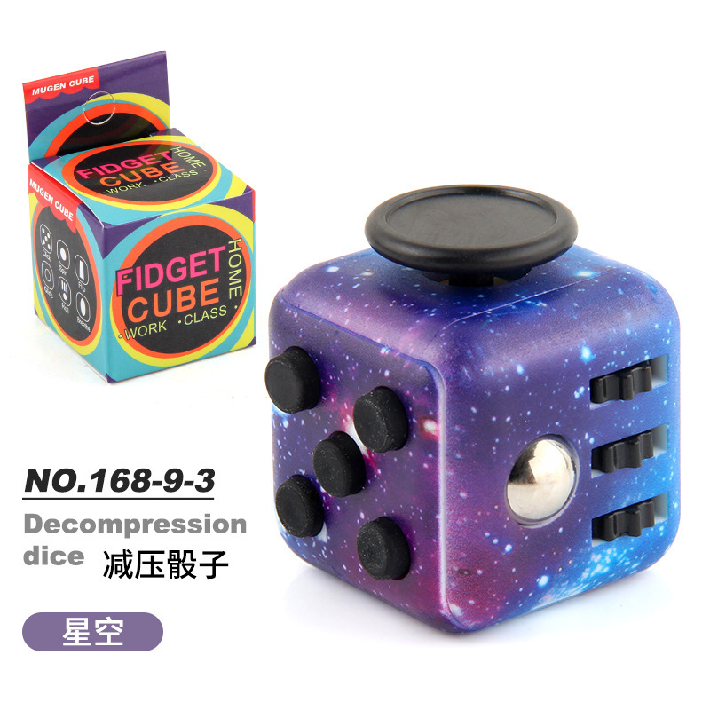 Stress-Relief Magic Cube Starry Sky Purple 40g