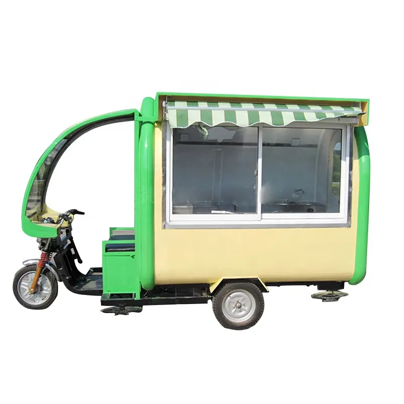 유럽 거리 휘발유 말레이시아에서 판매를 위한 이동할 수 있는 아이스크림 Tricicle 트럭 가솔린 세발자전거 자전거 음식 손수레