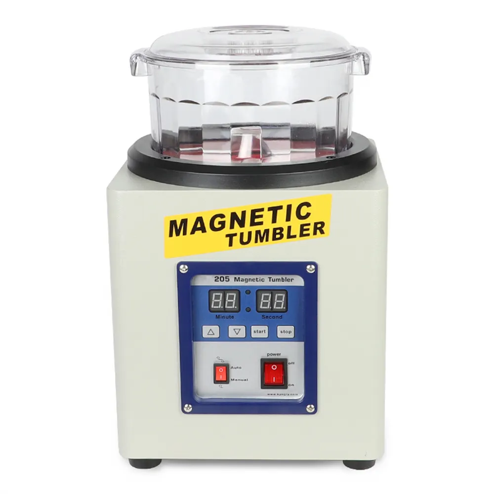 KT-205 Magnetic Polishing Machine Jewelry Polishing Machine Grinder Timing Automatic Forward and Reverse Rotation