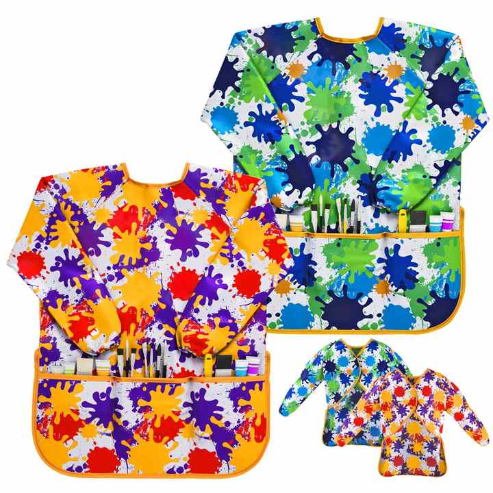 Fabriek Direct Op Maat Gemaakte Kunstkiel Diverse Kleuren Kinderen Kunstenaar Schorten 100% Polyester Schorten Feest Gunsten Hete Roze Kinderen Schort