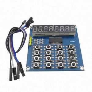 TM1638 LEDディスプレイ8ビットデジタルチューブモジュール3ワイヤ16キー8ビットキーボードスキャンとキーLEDディスプレイモジュール - Product Image 1