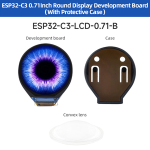 ESP32-C3 0.71インチラウンドディスプレイ開発ボード統合GC9D01ディスプレイドライバーチップWiFi & Bluetooth SPIインターフェースディスプレイ - Product Image 6