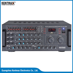 Pantalla LED Digital Audio AMP Controlador de audio Mesa 2 canales con amplificador mezclador de potencia de entrada USB SD - Product Image 3