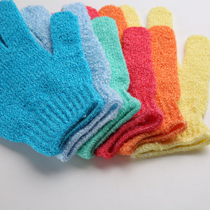 Tùy Chỉnh Nylon Năm Ngón Tay Mitt Massage Da Chết Remover Body Exfoliator Găng Tay Body Scrubber Vòi Hoa Sen Tẩy Tế Bào Chết Găng Tay Tắm - Product Image 3