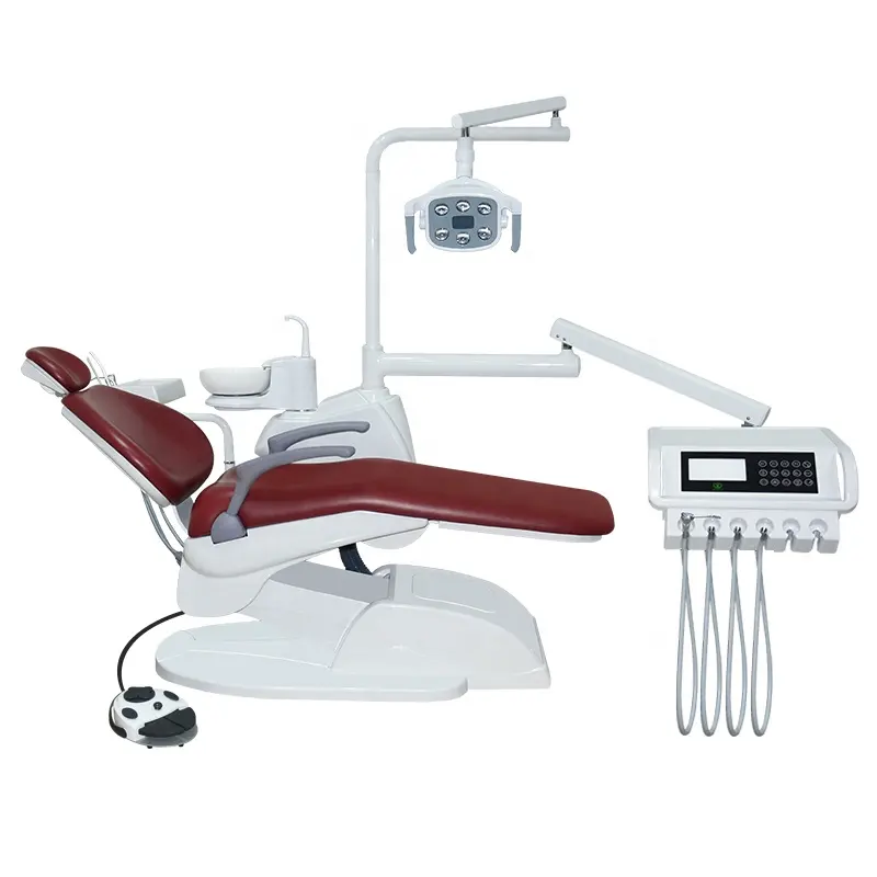 Equipo dental de clínica hospitalaria, sillón dental completo con silla de dentista