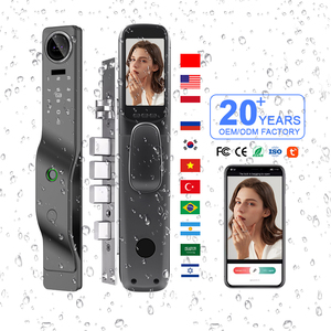 Serrature digitali ecologiche biometriche blocco in tempo reale Video citofono camera d'albergo sistema di blocco della porta - Product Image 2