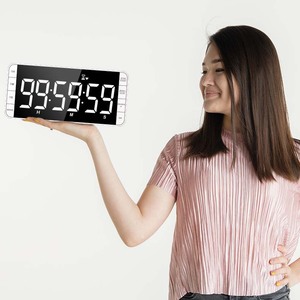 Klassen zimmer 7,8 ''Großes LED-Anzeige intervall Digitaler Timer Wiederauf ladbarer Countdown-Countup-Timer mit 5 Alarmen und 4 Lautstärke stufen