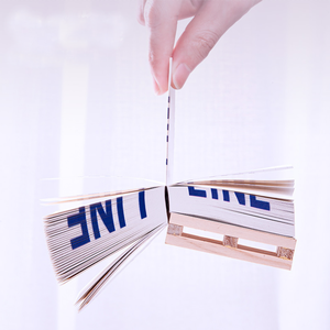 Bloc de notas adhesivas de bloque de papel cubo con logotipo personalizado al por mayor, pequeño palé de madera promocional de alta calidad, Bloc de notas adhesivas