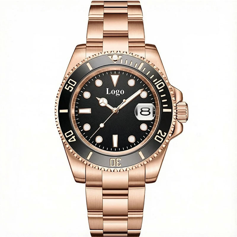 Rose Gold black dial