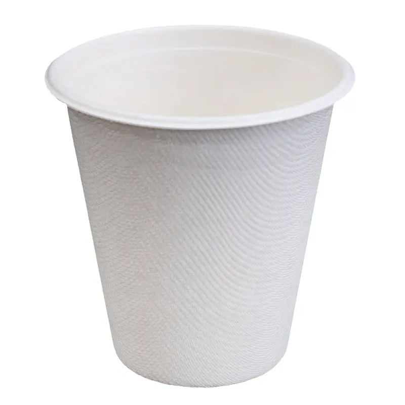 חד פעמי קנה סוכר פסולת כוס אקו ידידותי קפה כוסות 16 Oz קומפוסט כוס עם מכסה
