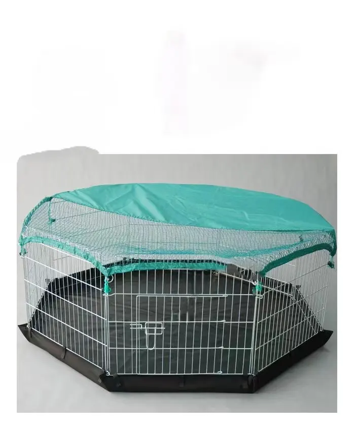 Dây kim loại ngoài trời Pet playpen xách tay chó hàng rào 8 tấm Puppy tập thể dục bút 50 - 199 Bộ