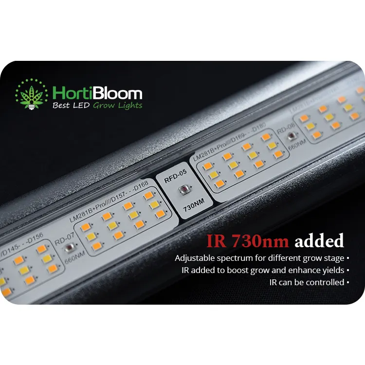 Luz LED ecológica para cultivo, com Lm301B UV IR 800w 1000w, estoque nos EUA, 360w, 520w, 720w, luz de crescimento, hortibloom, luz óptica de espectro completo para plantas