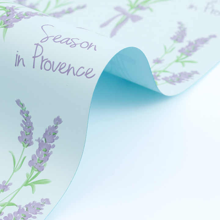 2025 New Lavender Waterproof Wrapping Paper Floral Bouquet Packaging Sheets with Anti-Tear Texture Moldable Design