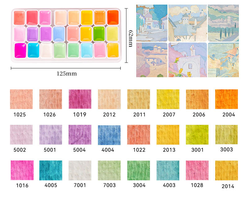 24-color macaron scheme