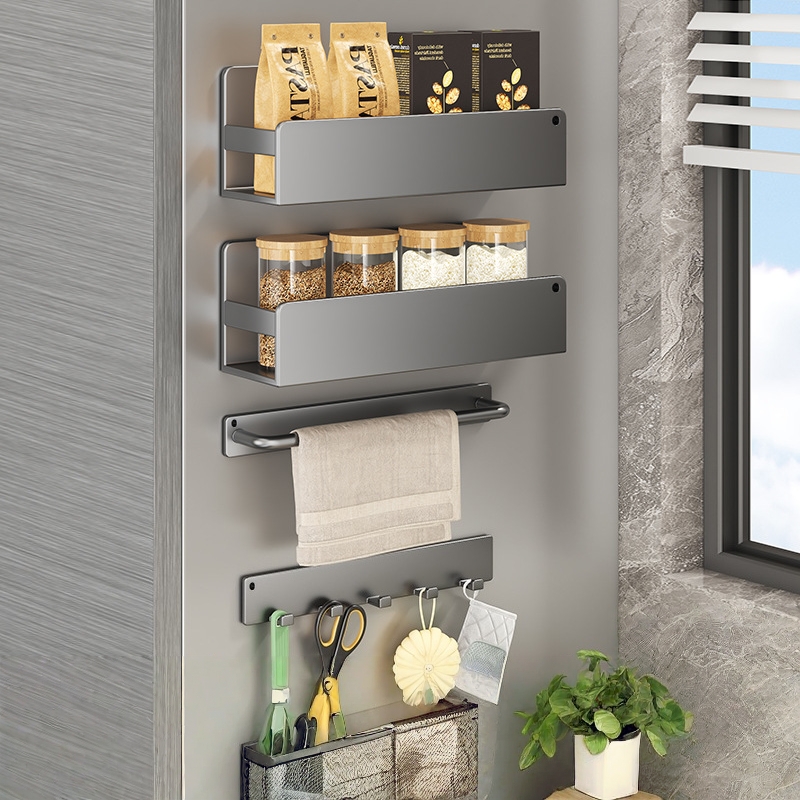 Juego de 4 piezas magnéticas grises