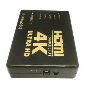 Conmutador HDMI inteligente de 5 puertos SENYE HD con receptor IR de control remoto y cable adaptador de CA - Product Image 1