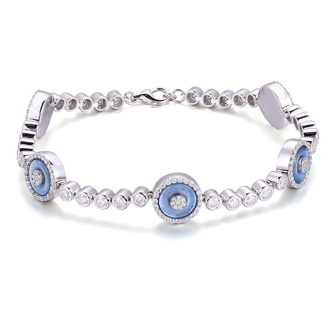 Chaîne en or 10 carats avec diamants de laboratoire