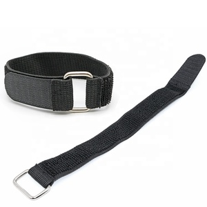 Envolturas de sujeción Correa Tamaño personalizado Imprimir logo Doble cara Ajustable Reutilizable Elástico Estiramiento Gancho y correa de bucle con hebilla - Product Image 3