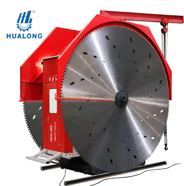 آلة قطع الأحجار من Hualong بسلسلة 2QYK عالية الإنتاجية بشفرة مزدوجة لآلة قطع الحجارة من الجرانيت والرخام الكوارتز التعدين