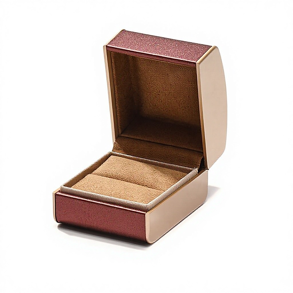 Caja de anillo roja