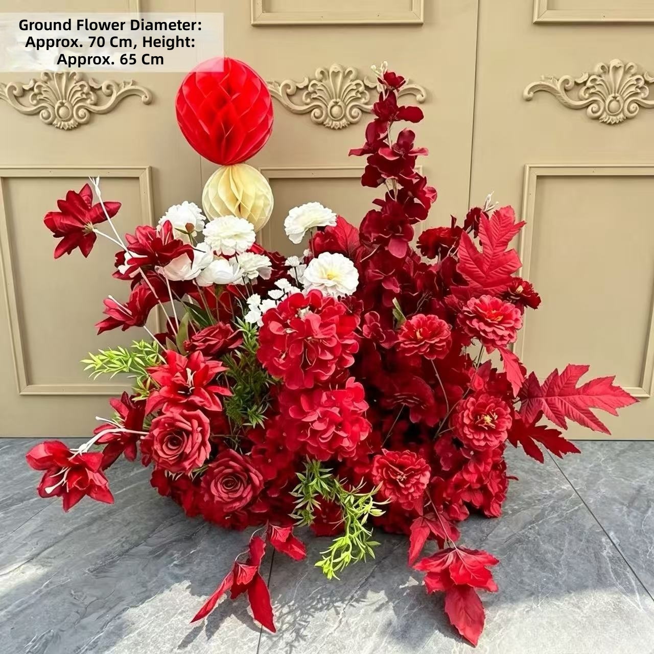 Big red lily welcome flowers