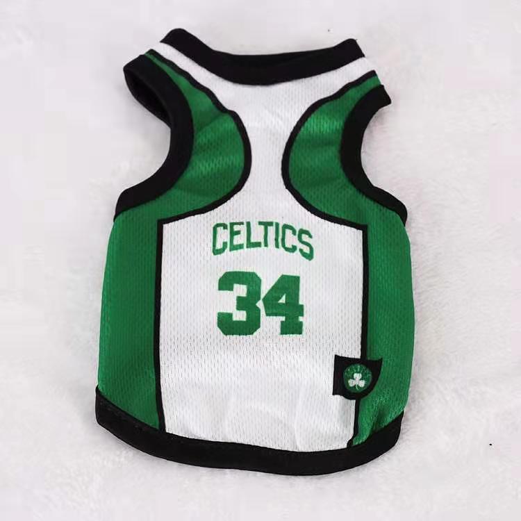 White and green no 34 celtic vest