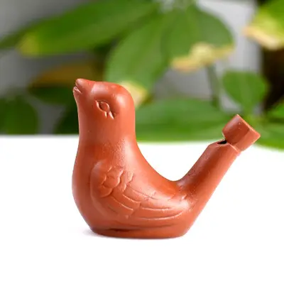 Pájaro Agua Silbato pájaro agua Ocarina silbato cerámica juguetes de baño para niños Juguetes de baño para niños Silbato de agua