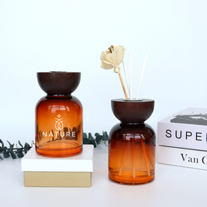 <strong>Fashionable</strong> Home Office Amber <strong>Cosmetic</strong> Packaging Reed Diffuser <strong>Bottle</strong> 100ml 150ml 200ml Air Freshener Glass Diffuser <strong>Bottle</strong> - Product Image 3