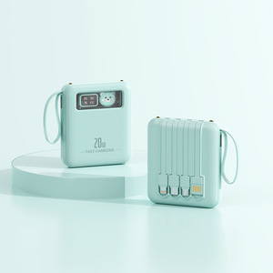 10000 мАч Быстрая зарядка PD22.5W Power Bank Type C кабель светодиодный свет цифровые мобильные устройства 4USB выход вход Быстрый Портативный Открытый - Product Image 5