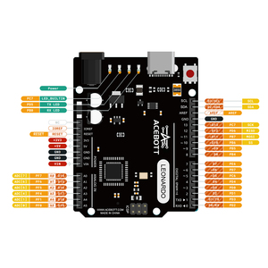Scheda di sviluppo microcontrollore ACEBOTT Leonardo R3 con Kit cavo USB per progetto Arduino