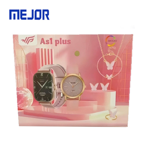 <span class=keywords><strong>As3</strong></span> s3 sartwatch מתנה משולב 4 נשים שעונים אלחוטיים as2 שרשרת חליפה מקסימלית בתוספת שעון חכם סט גברת