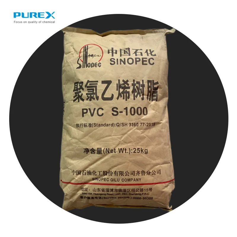 Cloruro di polivinile resina PVC S-1000 marca Sinopec