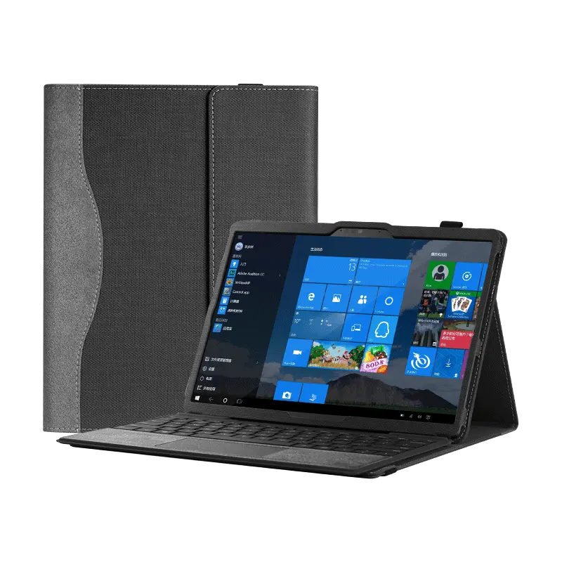 Housse de protection pour tablette en cuir Pu pour Microsoft surface pro 8x9