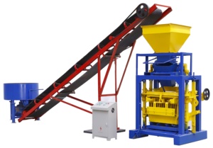 Qt4-35 manuale blocco finitrice macchina piccolo edificio blocco cavo che fa macchina con motore & cambio in Zambia - Product Image 6