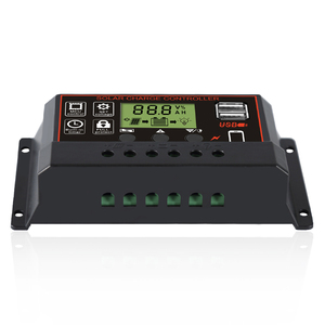 Voll automatischer Solar pumpens teuerung 12V 24V 10A 20A 30A Solar laderegler mit zwei USB-Ausgängen 5V/2A PMW-Regler