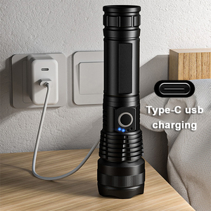 Helius New XHP70 Railway Command Baton Torch Telescopic Zoom Type-C <strong>Input</strong> <strong>and</strong> <strong>Output</strong> Tactical Led Flashlight - Product Image 3