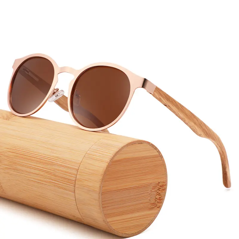 Protection verres polarisés bois naturel bambou lunettes de soleil noyer lunettes de soleil petit 2022 Logo personnalisé bois lunettes de soleil soleil