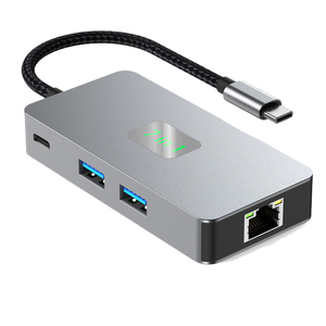 2500Mbps RJ45 tipo C Hub Extender USB-C Ethernet 7 In 1 adattatore di rete USB 3.2 Splitter per PC portatile interruttore del telefono Internet - Product Image 4