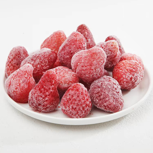 IQF甜全草莓冷冻Am13草莓散装包装，带立方体切片和球形图案草莓 - Product Image 1