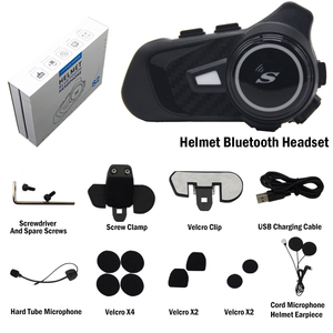 Intercomunicador Bluetooth para casco de motocicleta, sistema de comunicación BT5.1 con interfaz tipo C para 3 personas conectadas y 2 personas - Product Image 5