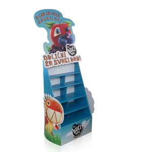 Custom Design Boden stehend POP Karton hängen Produkt Display Papier haken Display mit LCD-Bildschirm für Verkaufs förderung - Product Image 1