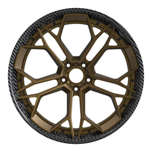 Velg perunggu roda bibir dalam serat karbon, velg perunggu 5x112 5x120 19 20 21 22 23 24 inci untuk M3 M4 911 C63 2 buah - Product Image 2
