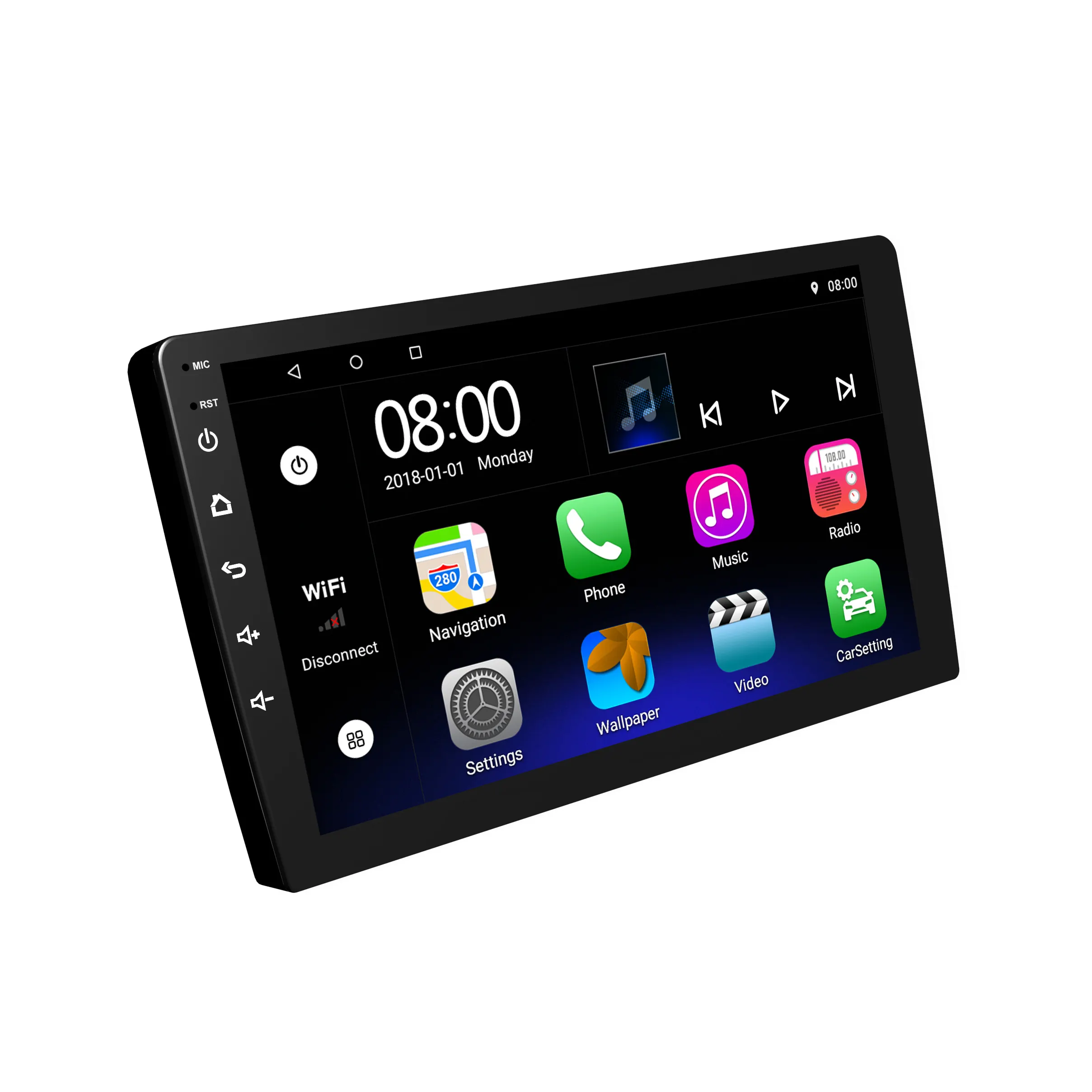 Universel 7 pouces 2 Din écran tactile GPS Navigation Android lecteur DVD de voiture Android 10 Auto électronique voiture lecteur Mp3