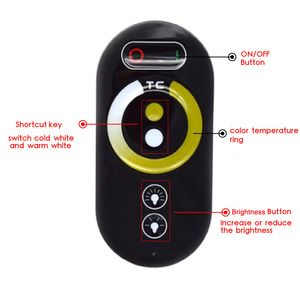 LED controlador remoto CE RoHs 12V-24V de doble Color de Control remoto inalámbrico de RF - Product Image 4
