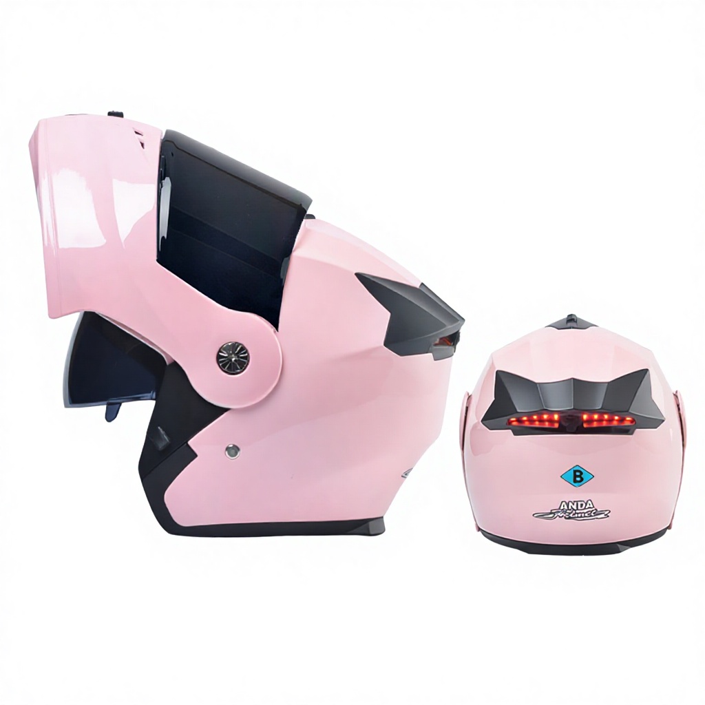 Cherry powder-brown mirror led tail light-3C certification