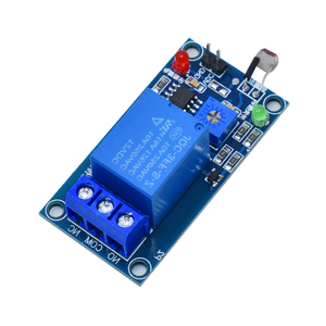 5V12VライトフォトスイッチセンサースイッチLDRフォトレジスターリレーモジュール光検出感光センサーボード - Product Image 4