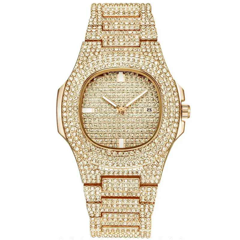 WJ-9545 Liga Yiwu Preço de Fábrica Relógio de Pulso Completa Diamante Relógios Relógios de Luxo Mulheres Relógio de Quartzo Reloj De Mujer Relógio de Pulso Para Senhora